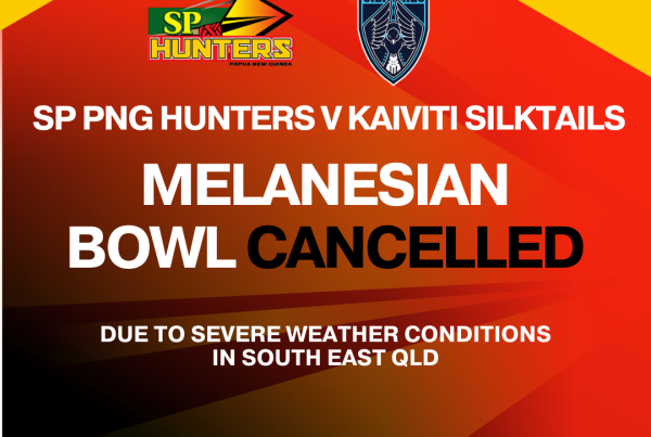 Melanesian Bowl cancelled
